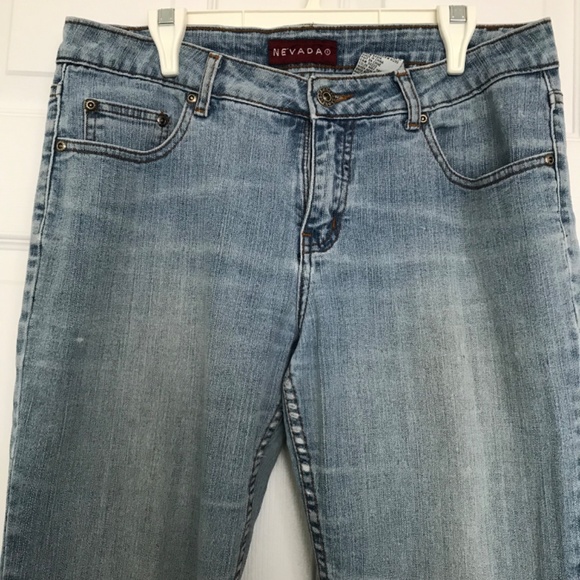Vintage NEVADA Denim Jeans Pants Size 9/10 Light Blue - Picture 3 of 15